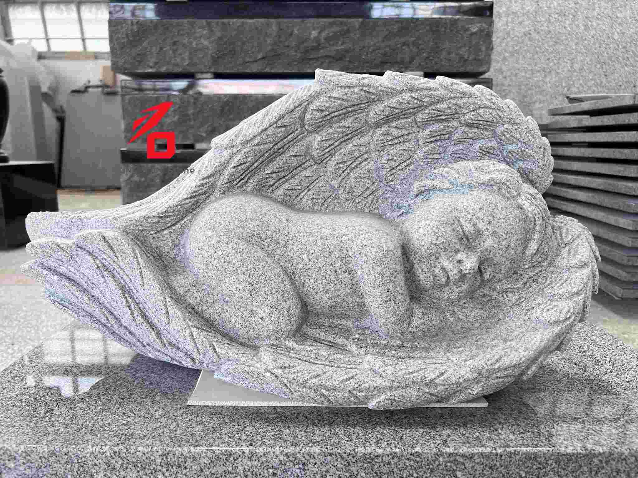 Angel Wings Wings Baby Baby Stone Sculpty Ornorial အဆင်တန်ဆာ