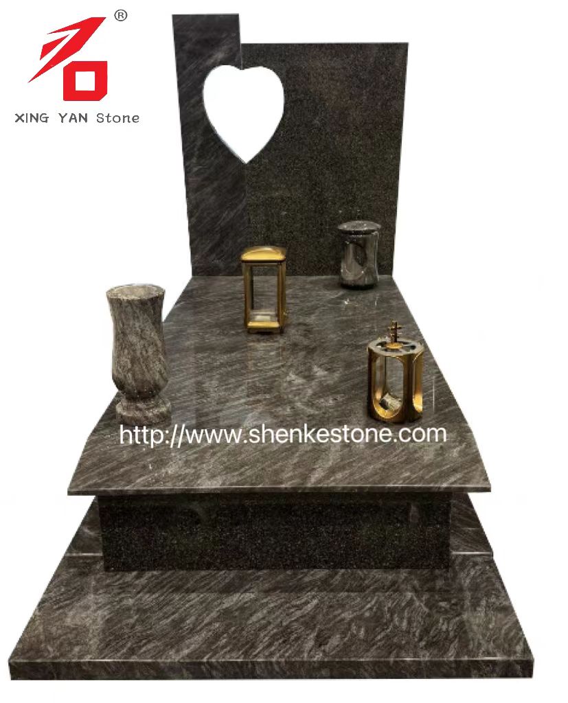 အပြာရောင် Orion Granite Caperal Monument (Vase နှင့်အတူ)