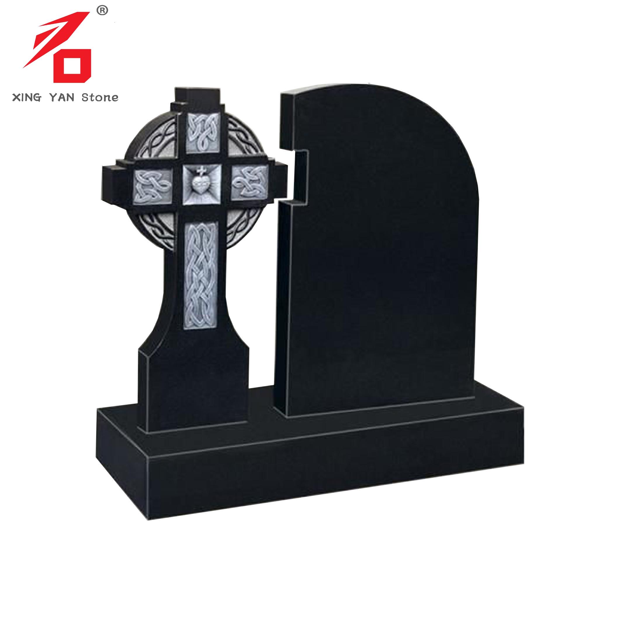 Cross Shaped Granite Tombstone