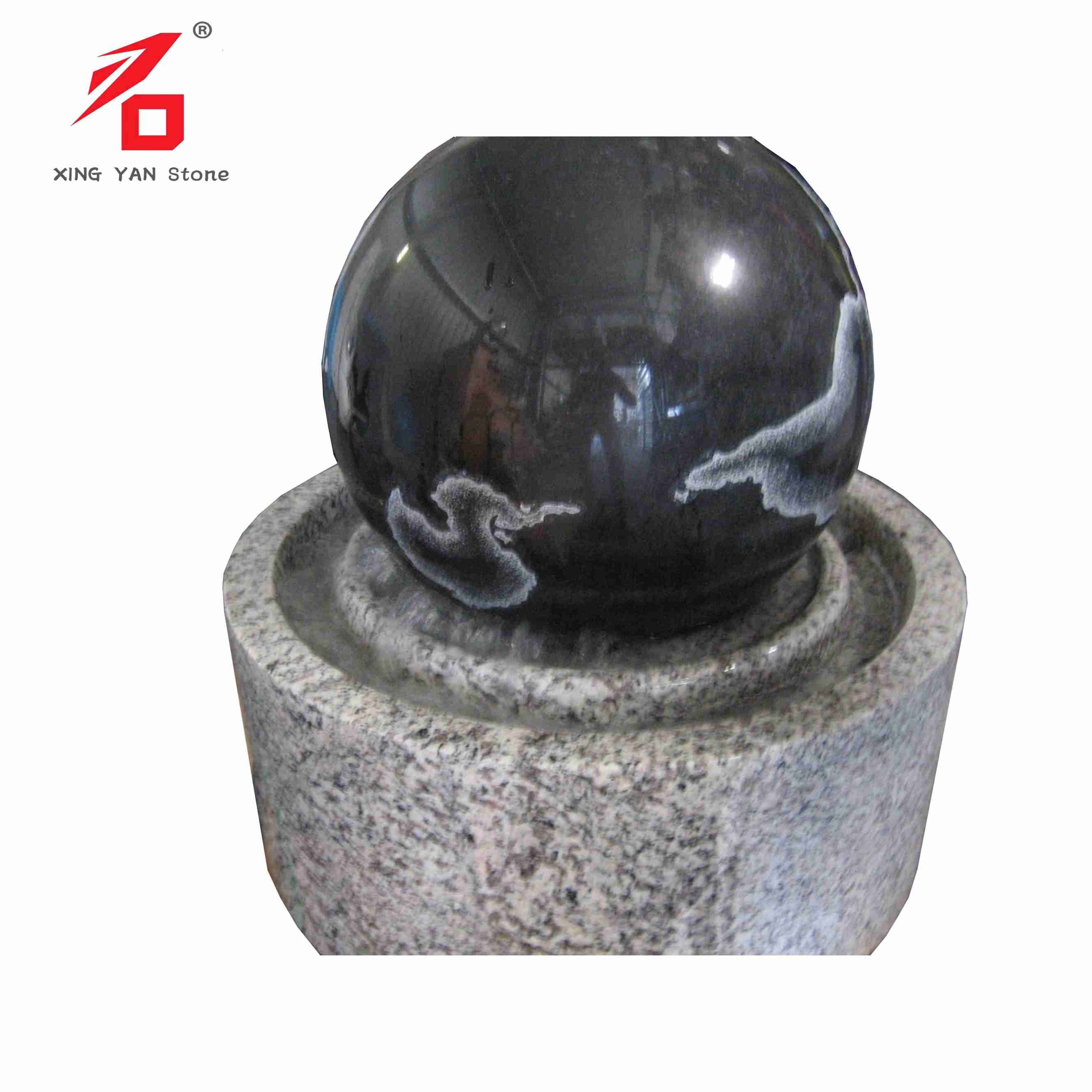 Cylindrical Base ပါရှိသော Granite Fountain