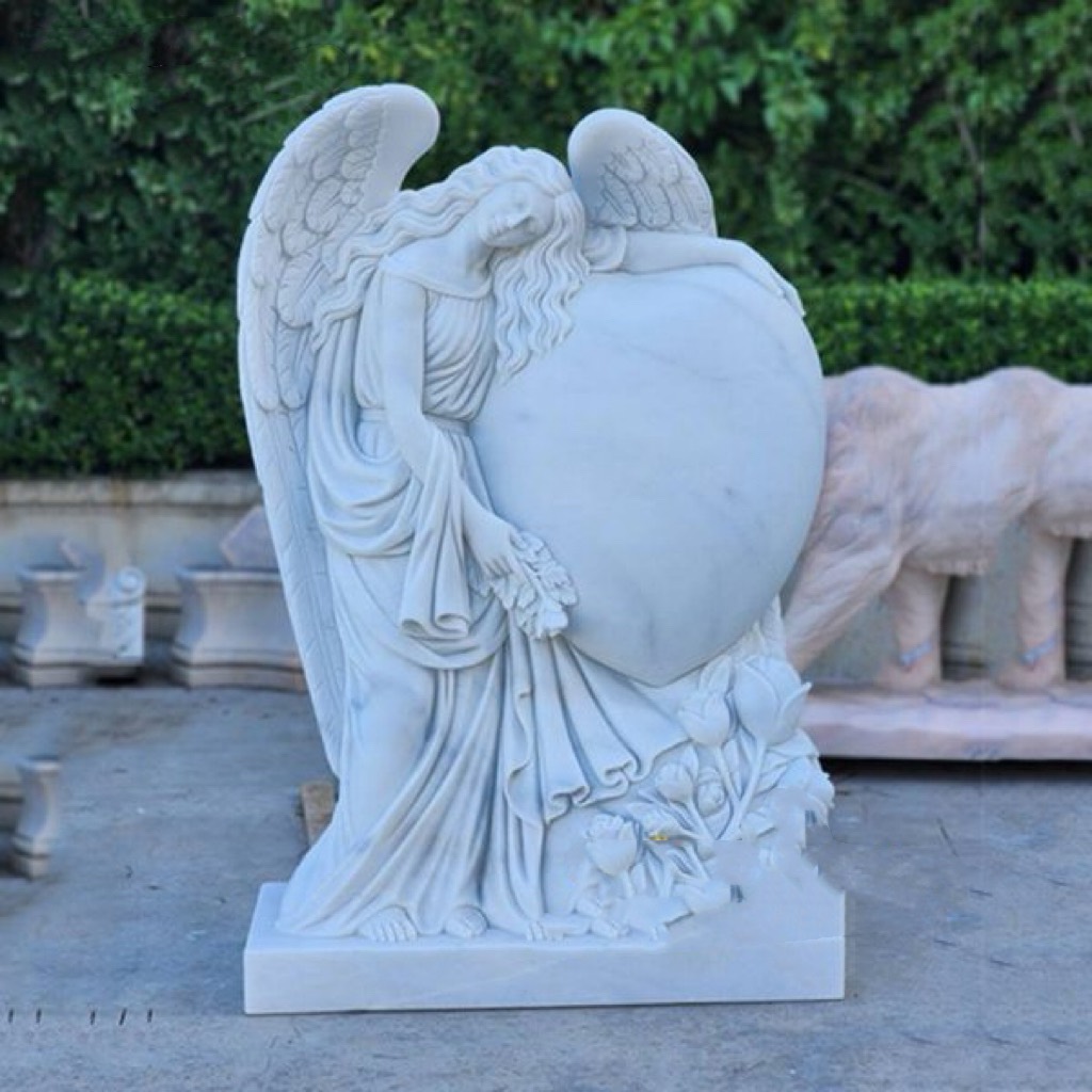 Xingyan Marble Angel သည်နှလုံးတွင်းသတိရအောက်မို့ကျောက်တုံးပန်းပုရုပ်တုကိုလက်ခံခြင်း